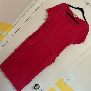 Boden pink shift dress. Cotton. Size US 12.